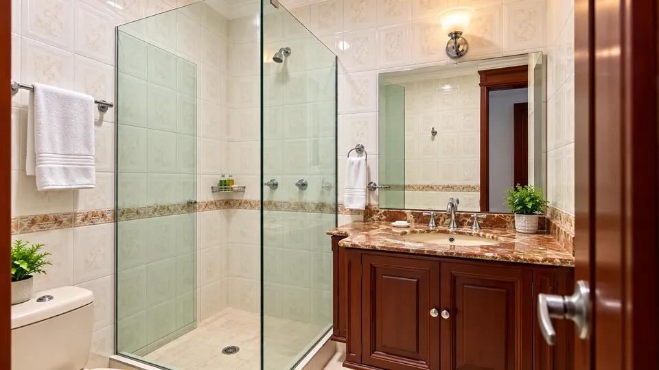 Baño de la habitación 105